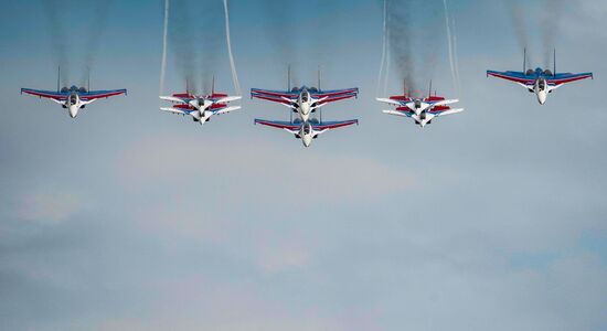 Russia WWII Victory Parade Rehearsal