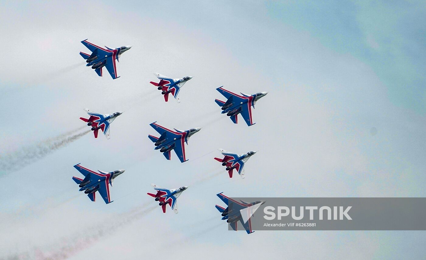 Russia WWII Victory Parade Rehearsal