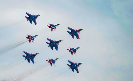 Russia WWII Victory Parade Rehearsal