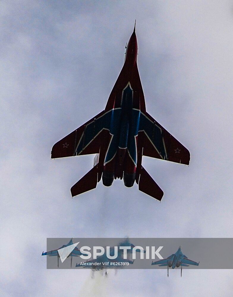 Russia WWII Victory Parade Rehearsal