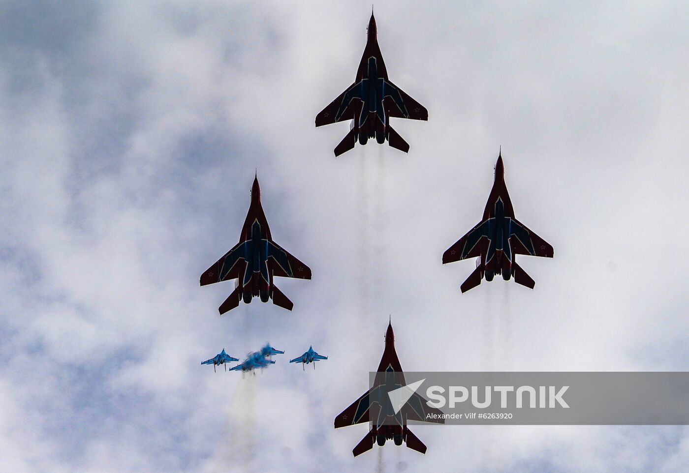 Russia WWII Victory Parade Rehearsal