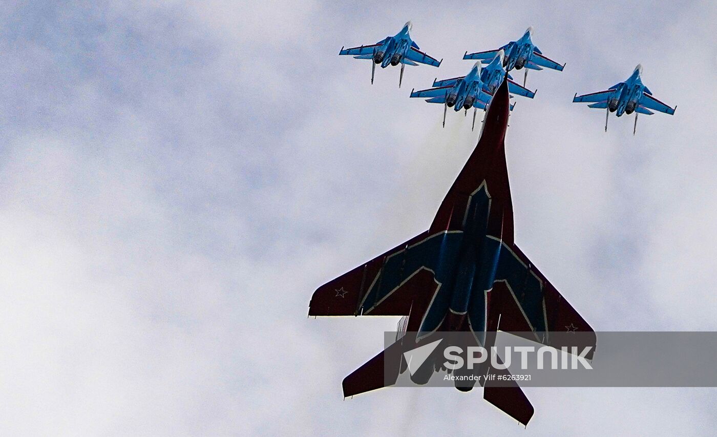 Russia WWII Victory Parade Rehearsal