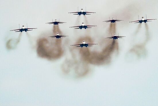 Russia WWII Victory Parade Rehearsal