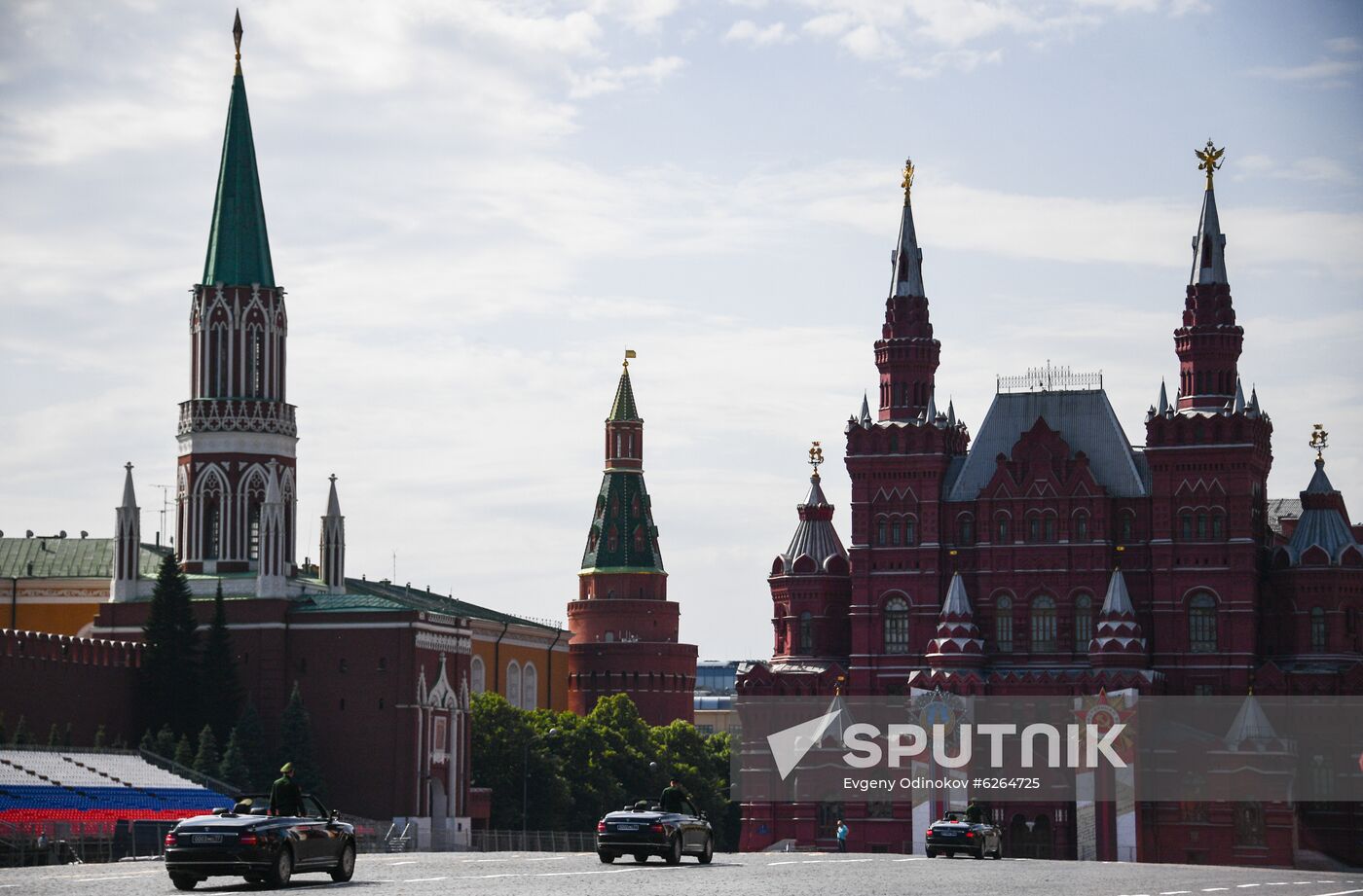 Russia WWII Victory Parade Rehearsal