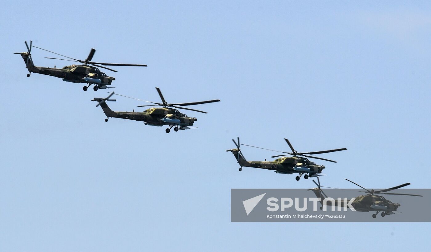 Russia WWII Victory Parade Rehearsal