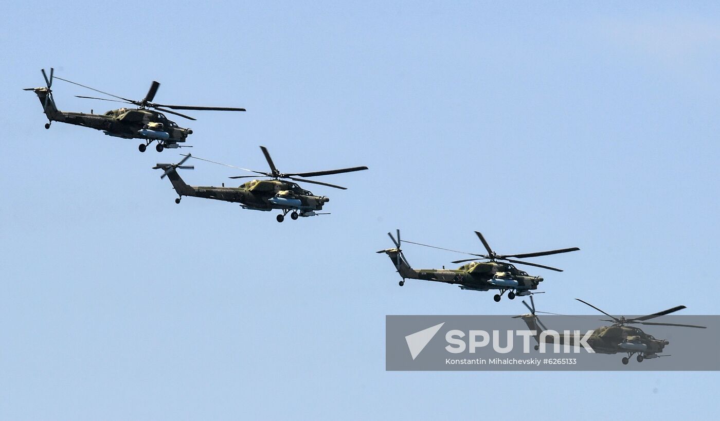 Russia WWII Victory Parade Rehearsal