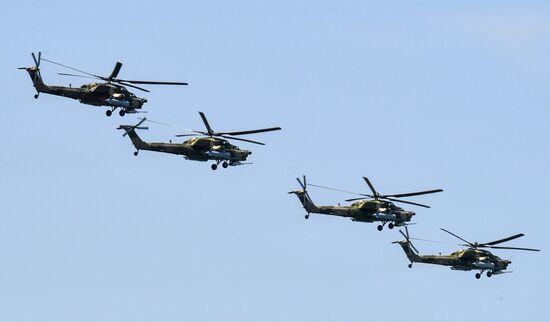 Russia WWII Victory Parade Rehearsal