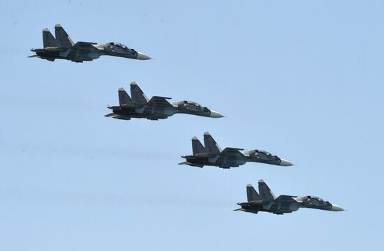 Russia WWII Victory Parade Rehearsal