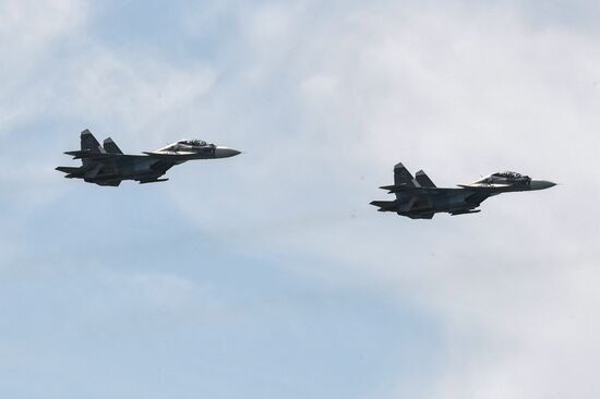 Russia WWII Victory Parade Rehearsal