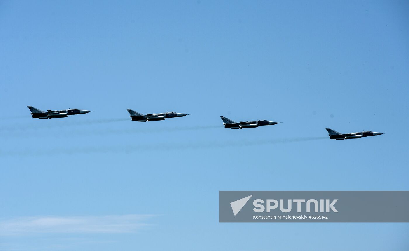 Russia WWII Victory Parade Rehearsal