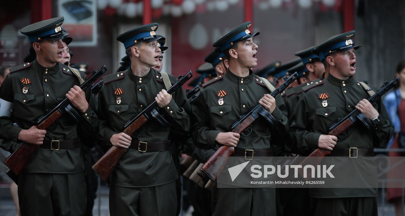Russia WWII Victory Parade Rehearsal