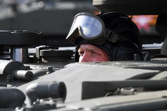 Russia WWII Victory Parade Rehearsal