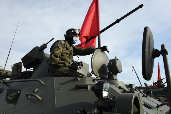 Russia WWII Victory Parade Rehearsal