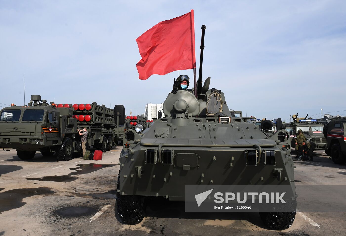 Russia WWII Victory Parade Rehearsal