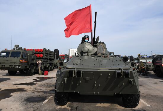 Russia WWII Victory Parade Rehearsal