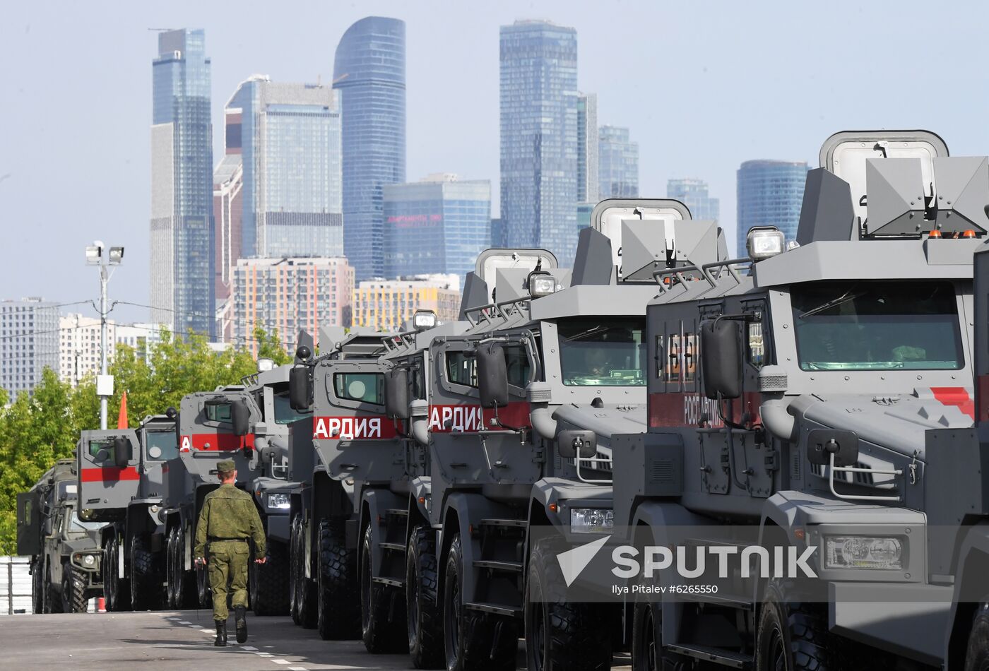 Russia WWII Victory Parade Rehearsal