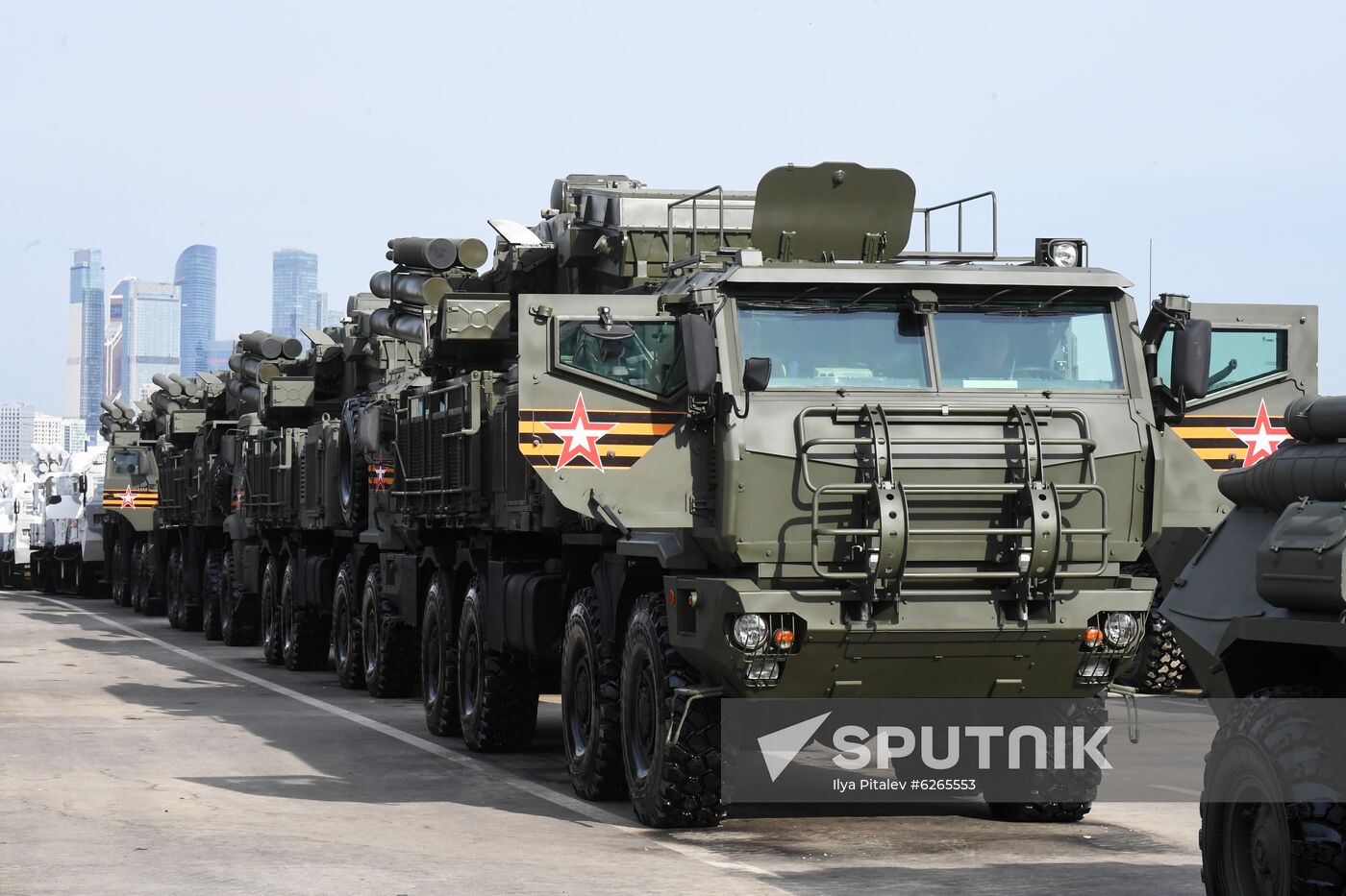 Russia WWII Victory Parade Rehearsal