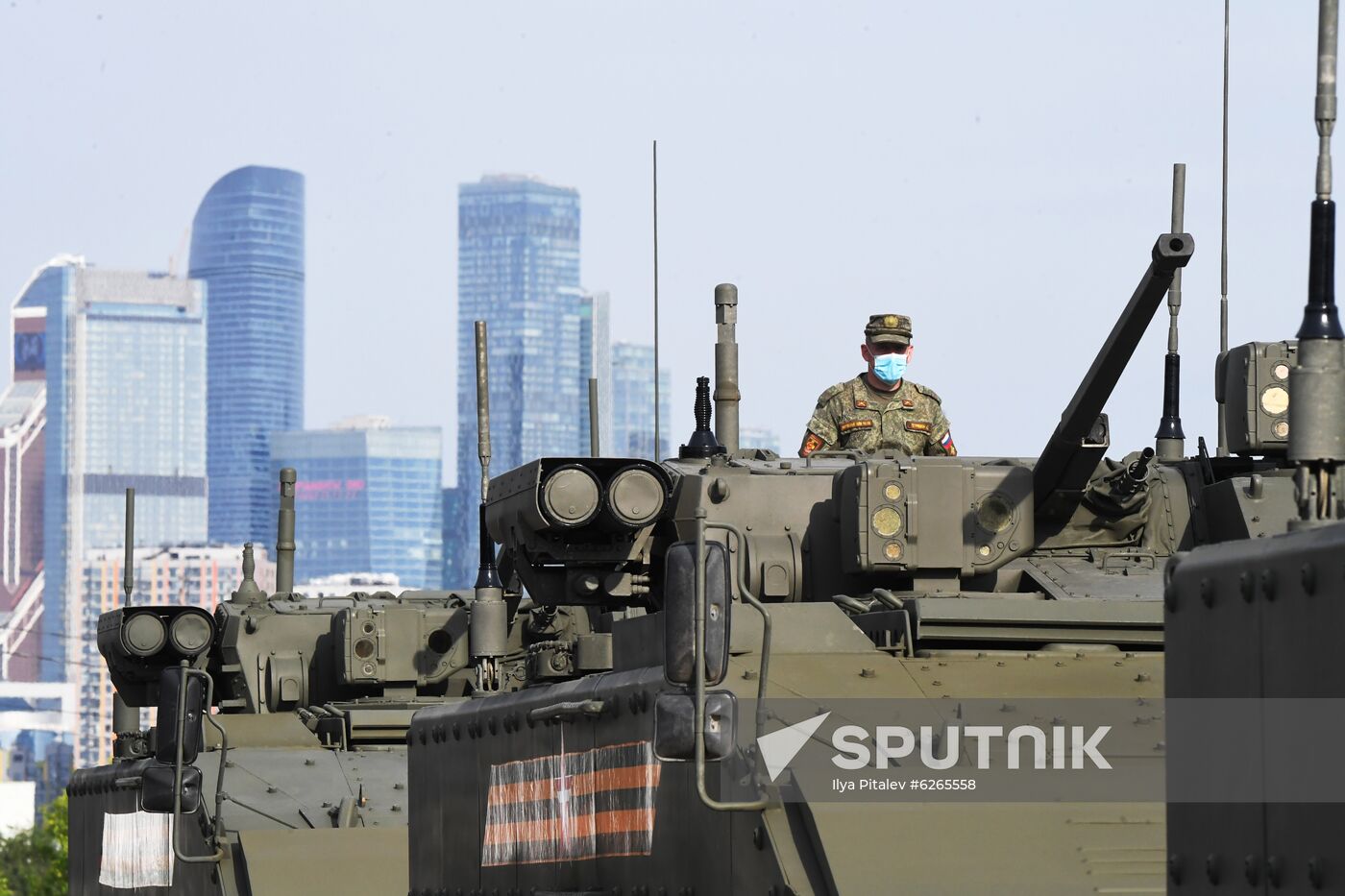 Russia WWII Victory Parade Rehearsal