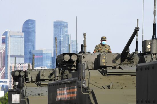 Russia WWII Victory Parade Rehearsal