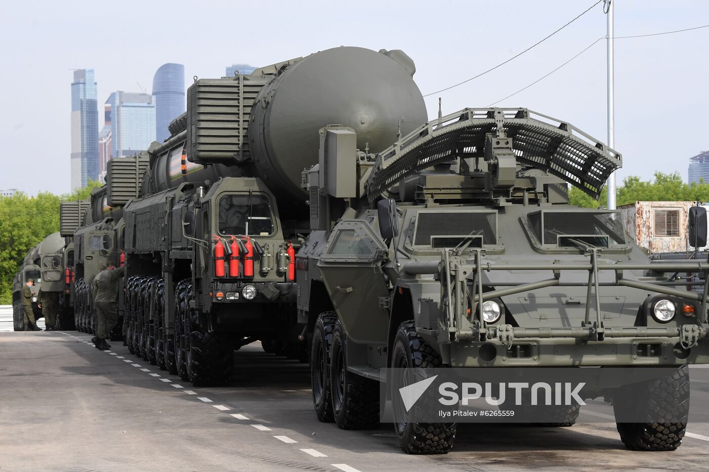 Russia WWII Victory Parade Rehearsal