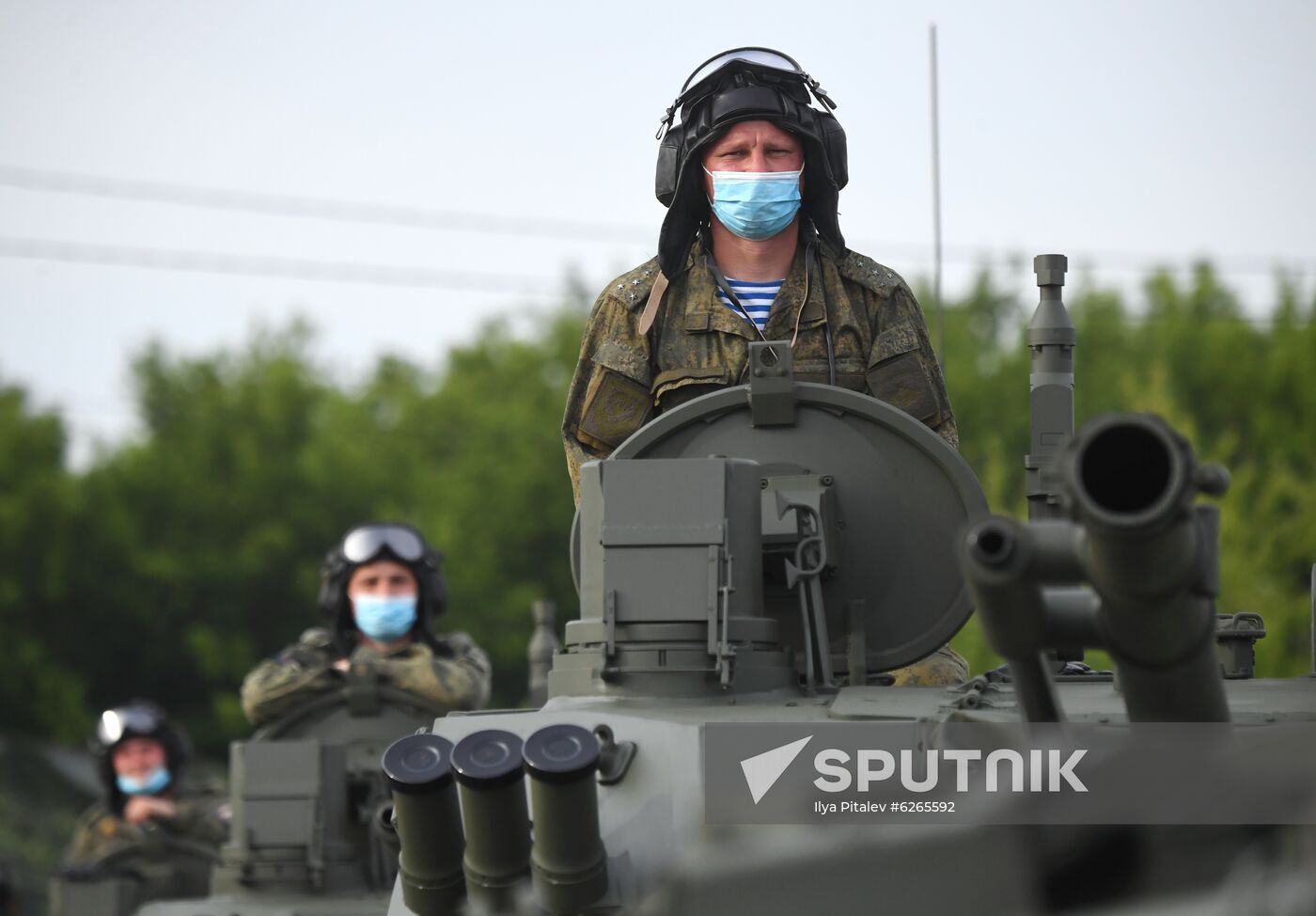 Russia WWII Victory Parade Rehearsal