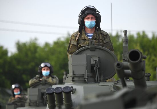 Russia WWII Victory Parade Rehearsal