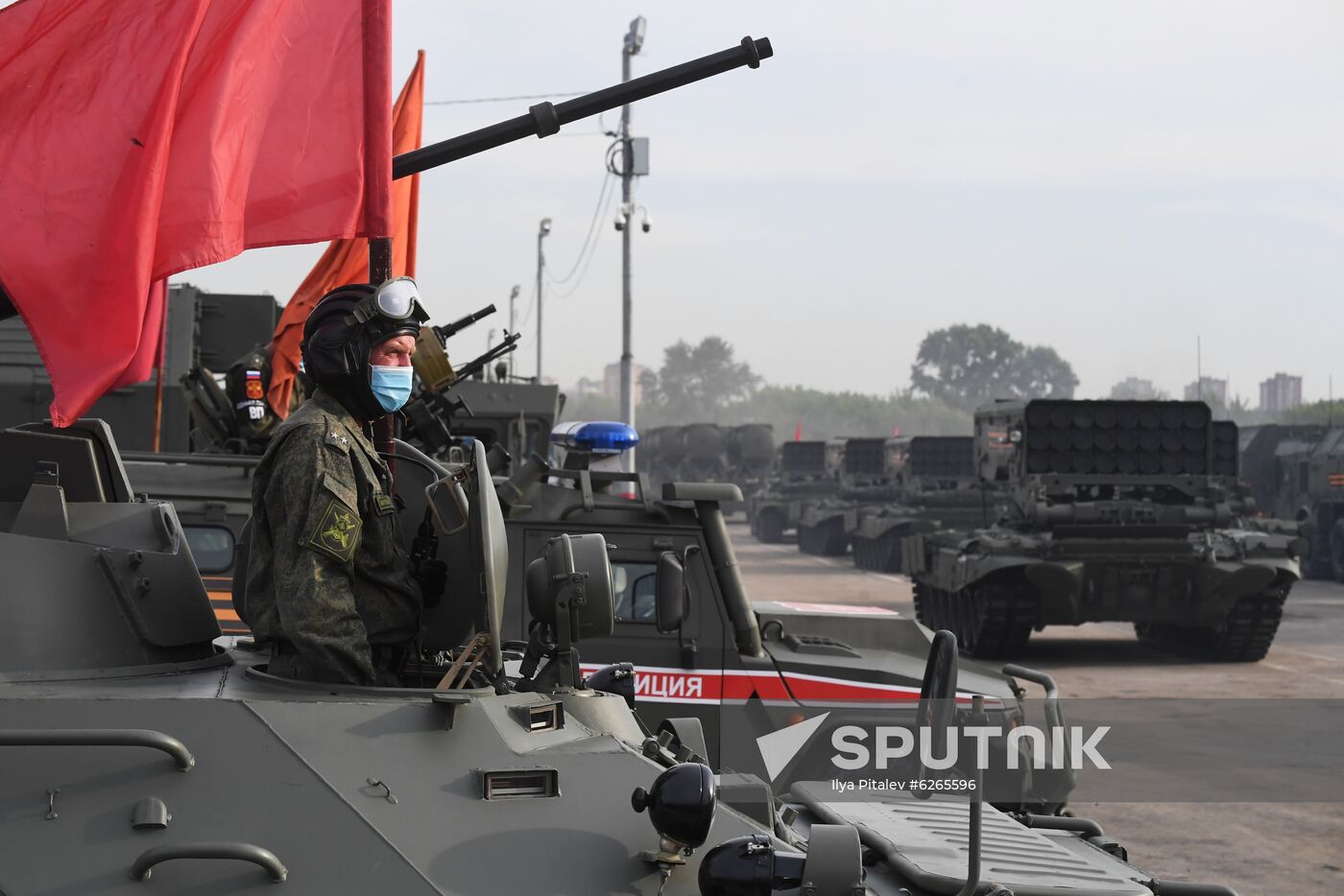 Russia WWII Victory Parade Rehearsal