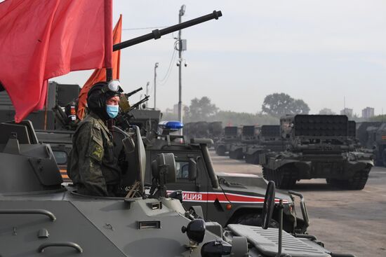 Russia WWII Victory Parade Rehearsal