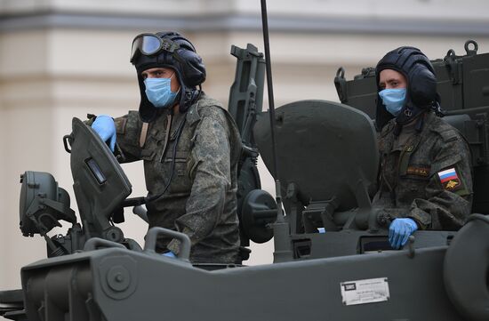 Russia WWII Victory Parade Rehearsal