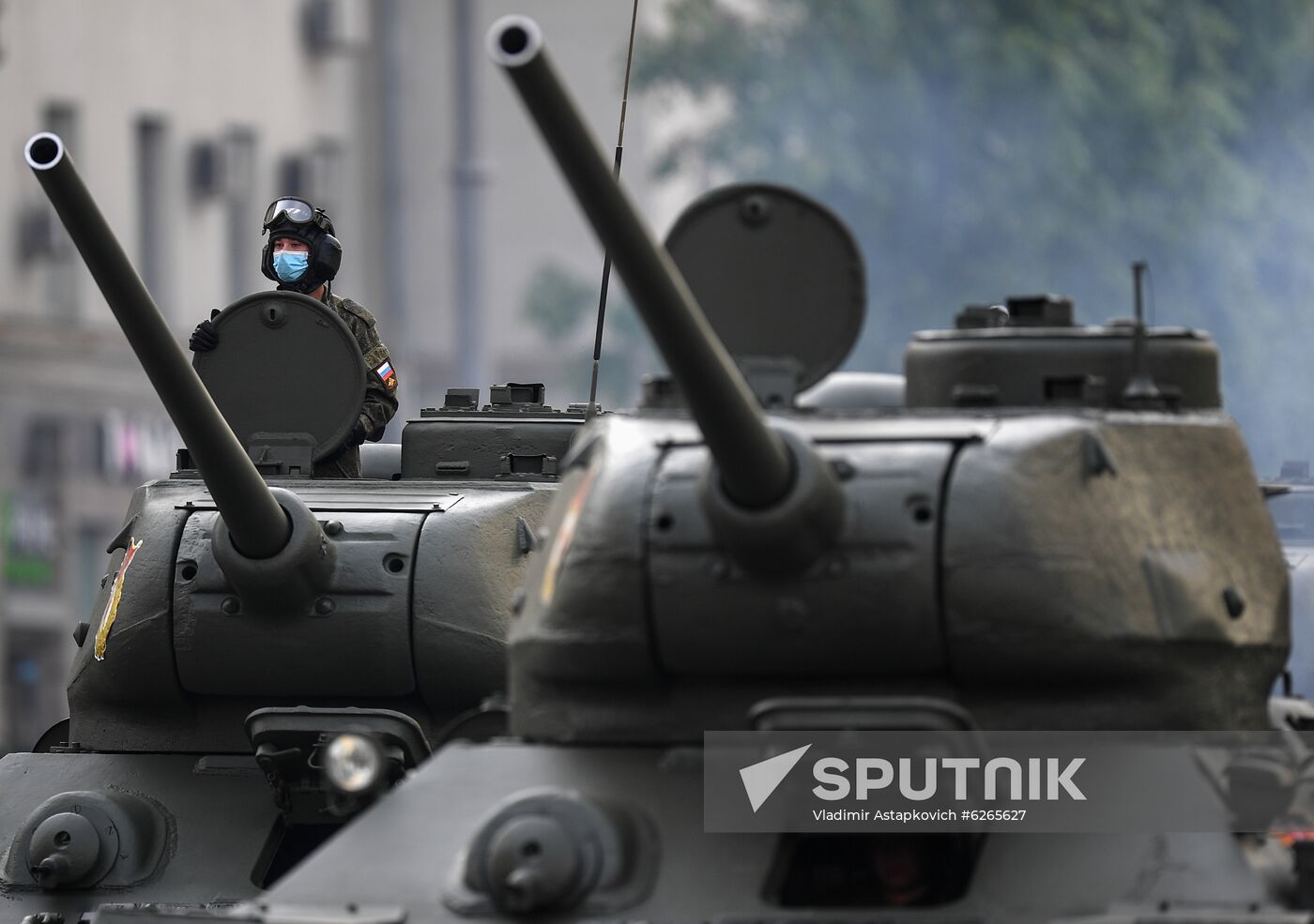 Russia WWII Victory Parade Rehearsal