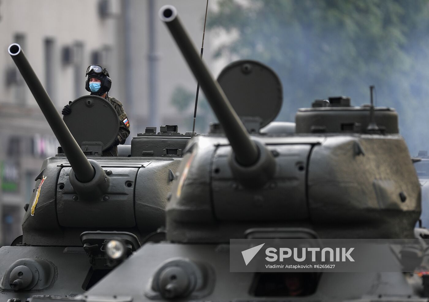 Russia WWII Victory Parade Rehearsal