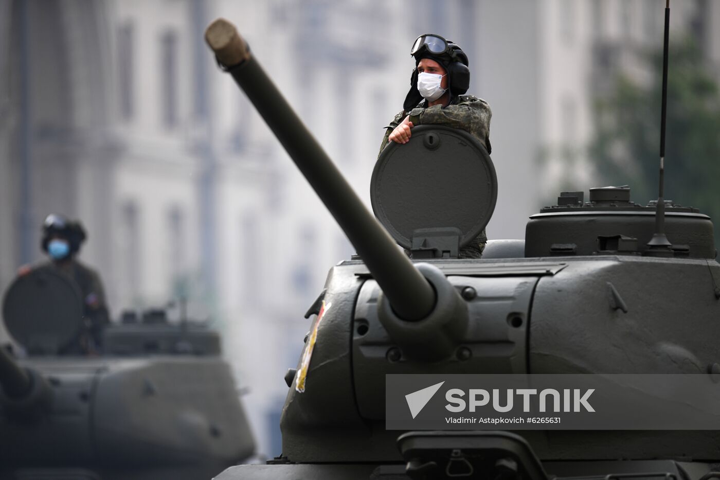 Russia WWII Victory Parade Rehearsal