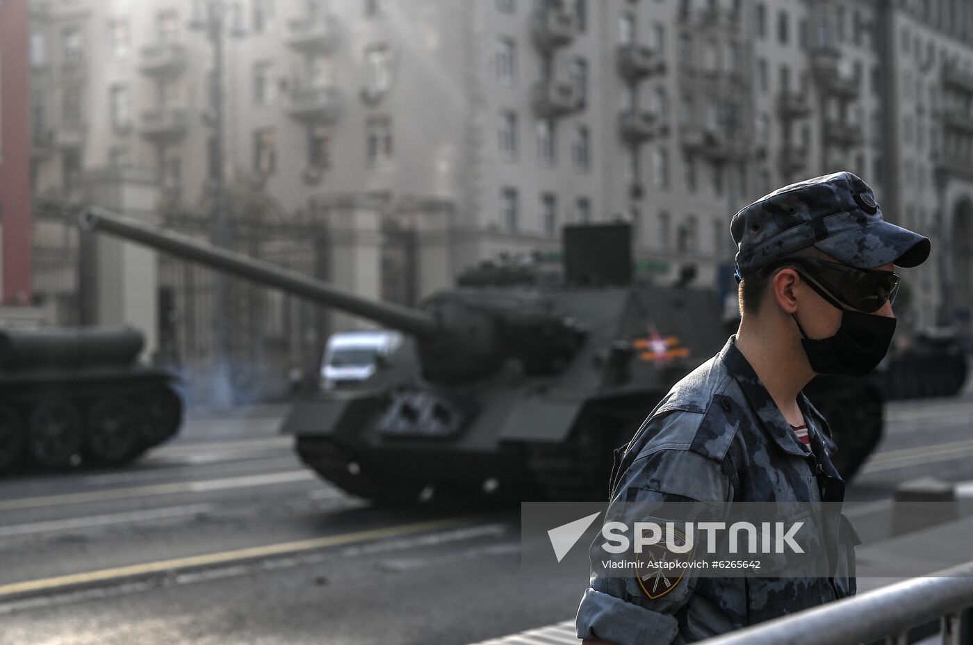 Russia WWII Victory Parade Rehearsal