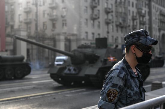 Russia WWII Victory Parade Rehearsal