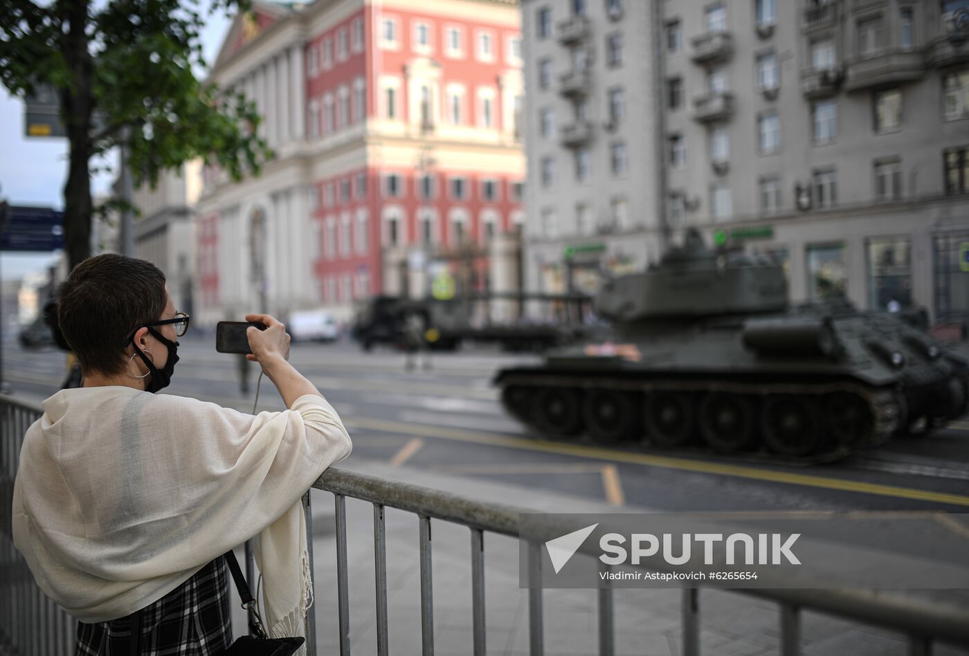 Russia WWII Victory Parade Rehearsal