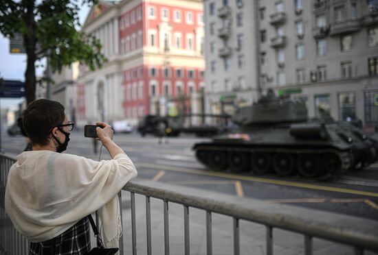 Russia WWII Victory Parade Rehearsal