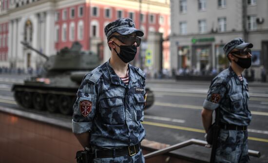 Russia WWII Victory Parade Rehearsal