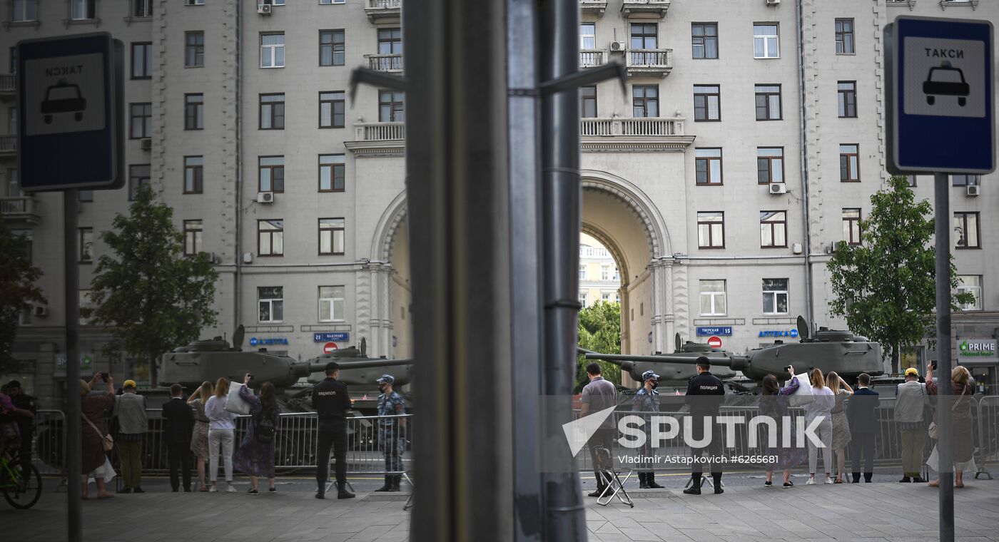 Russia WWII Victory Parade Rehearsal