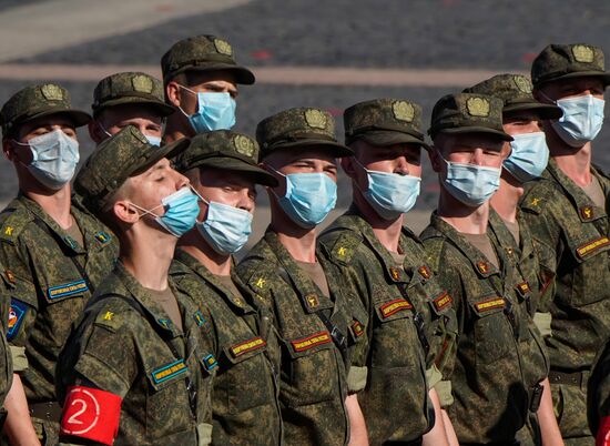 Russia WWII Victory Parade Rehearsal