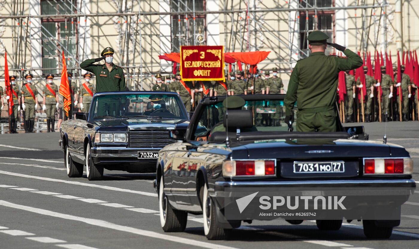 Russia WWII Victory Parade Rehearsal