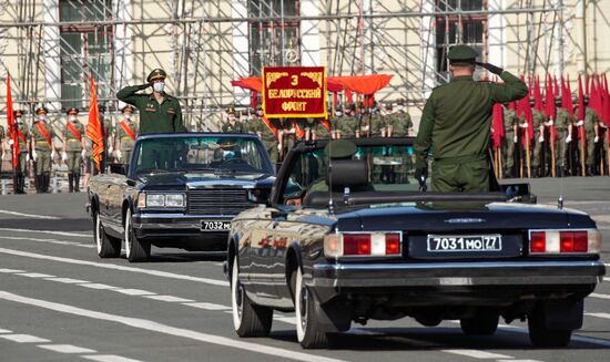 Russia WWII Victory Parade Rehearsal