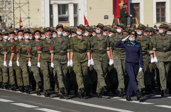 Russia WWII Victory Parade Rehearsal