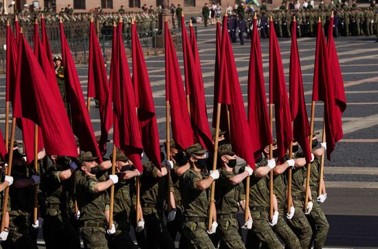 Russia WWII Victory Parade Rehearsal