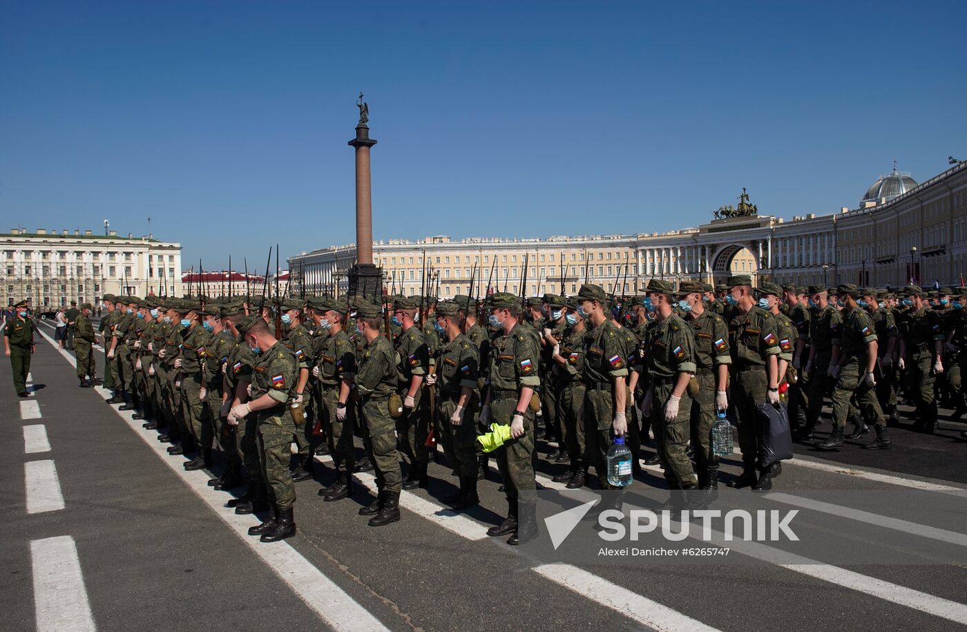 Russia WWII Victory Parade Rehearsal