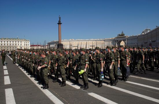 Russia WWII Victory Parade Rehearsal