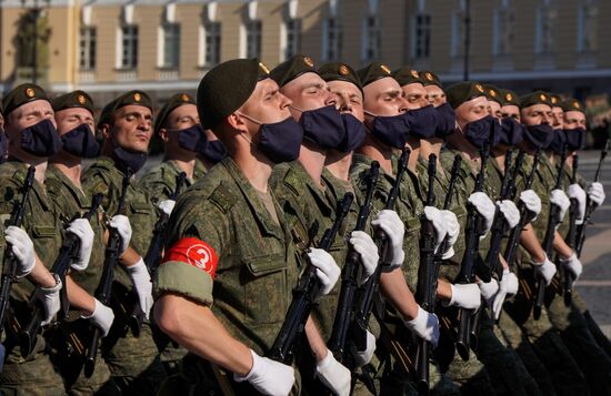 Russia WWII Victory Parade Rehearsal