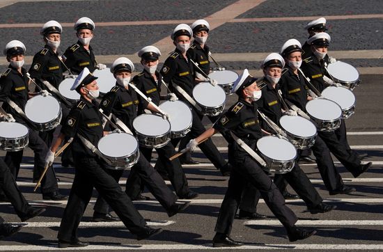 Russia WWII Victory Parade Rehearsal