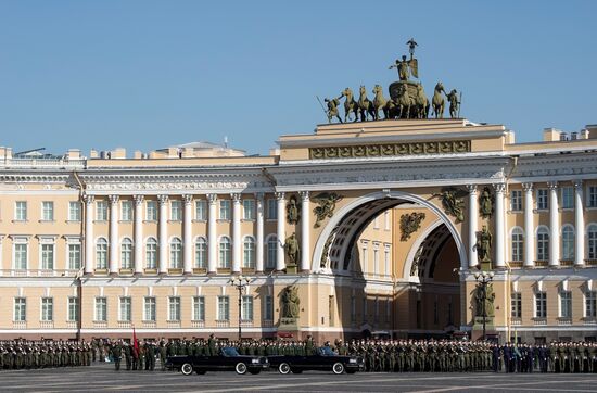 Russia WWII Victory Parade Rehearsal