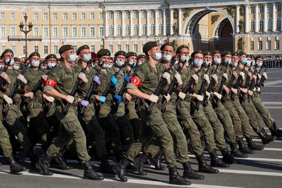 Russia WWII Victory Parade Rehearsal