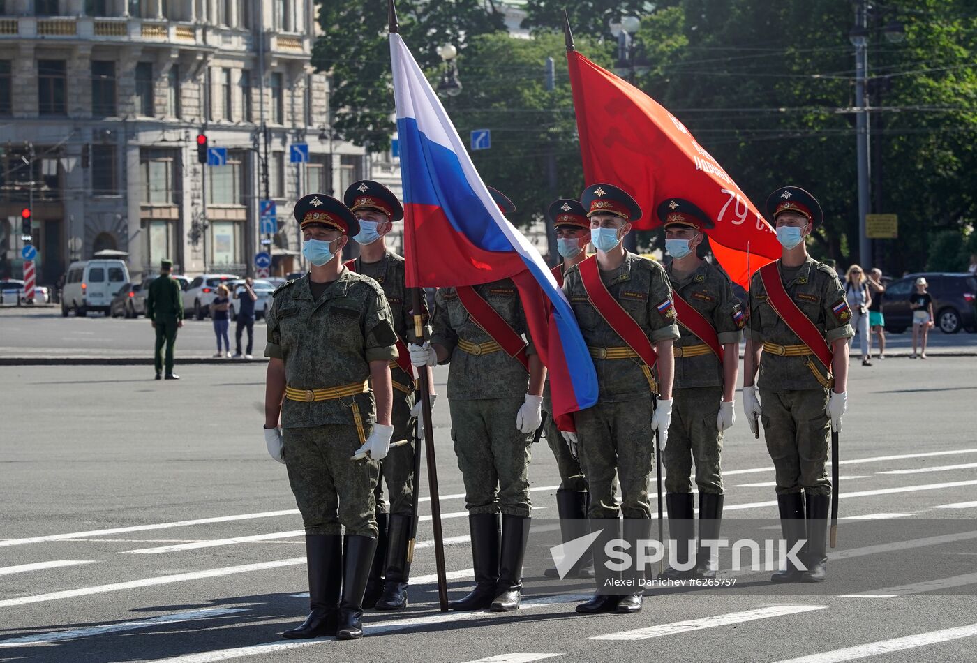 Russia WWII Victory Parade Rehearsal